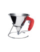Entonnoir à piston DE BUYER en inox Kwik 0.8L - 5 coloris