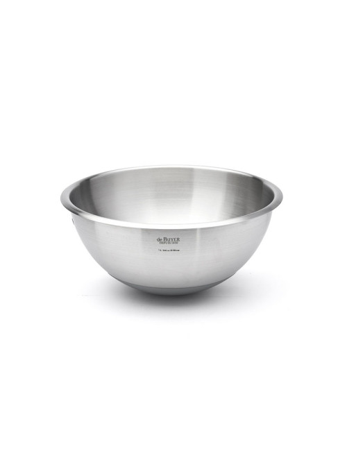 Bassine demi-sphérique DE BUYER cul de poule en inox - 4 tailles