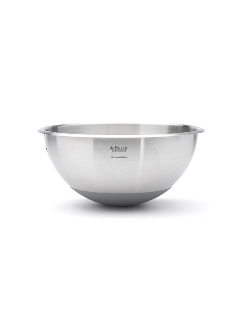 Bassine demi-sphérique DE BUYER cul de poule en inox - 4 tailles