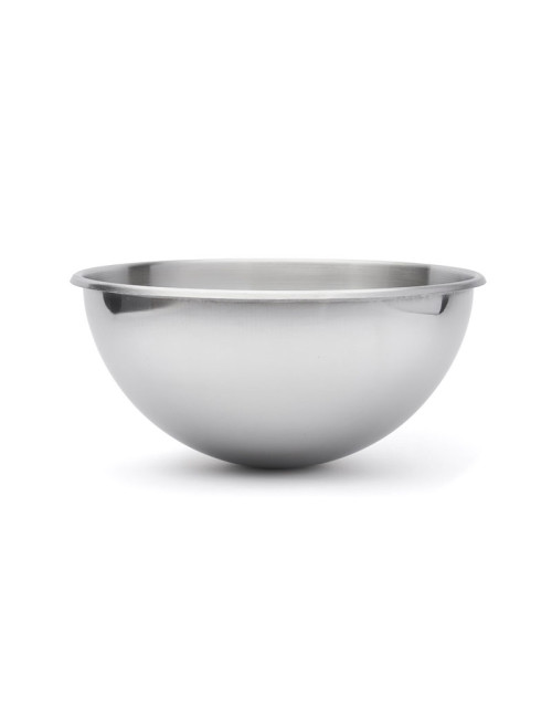 Bassine demi-sphérique DE BUYER en inox bord roulé ouvert - 2 tailles