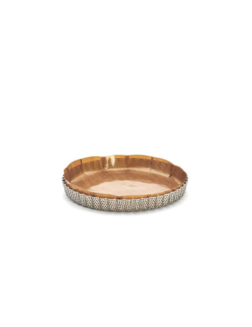 Moule à tarte DE BUYER cannelé en inox à fond amovible 24cm
