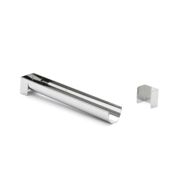Gouttière à bûche ronde DE BUYER en inox - 3 tailles