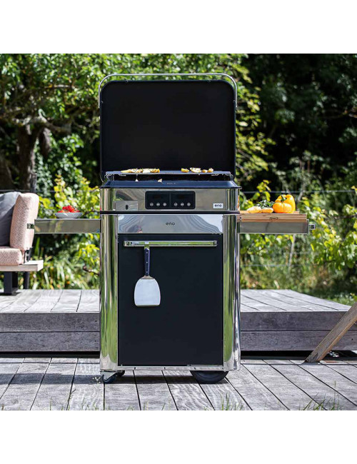 Combo Plancha électrique chariot ENO Enosign 65cm inox