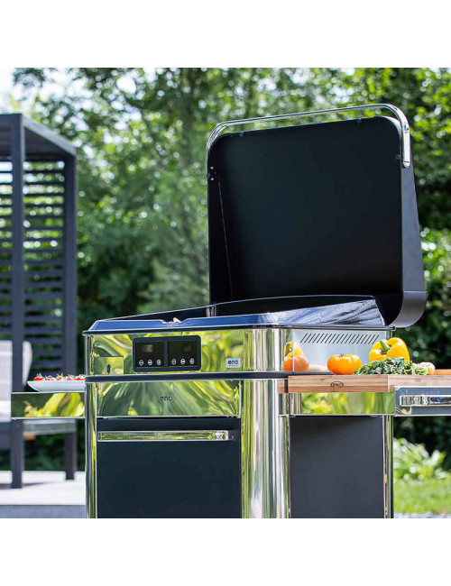 Combo Plancha électrique chariot ENO Enosign 65cm inox