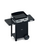 Combo plancha gaz chariot ENO Initial 50cm 2 brûleurs inox noir