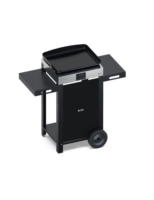Combo plancha électrique chariot ENO Initial 50cm inox noir