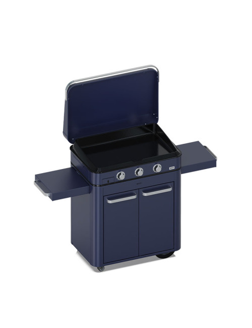 Combo plancha gaz chariot ENO Enosign 80cm 3 brûleurs - 3 coloris