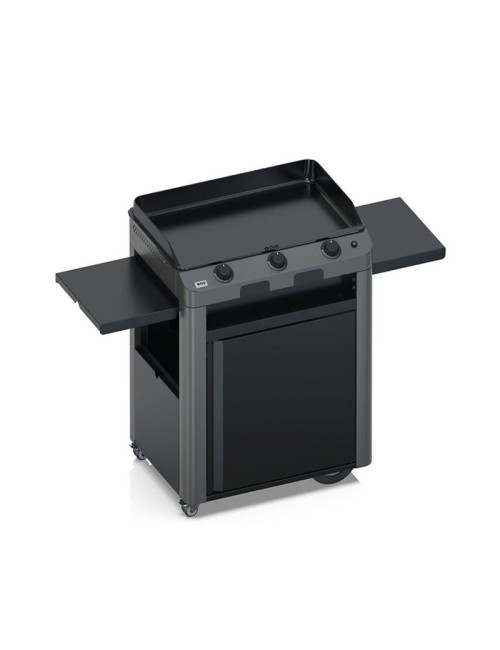 Combo plancha gaz chariot ENO Fusion 75cm 2 brûleurs - 2 coloris