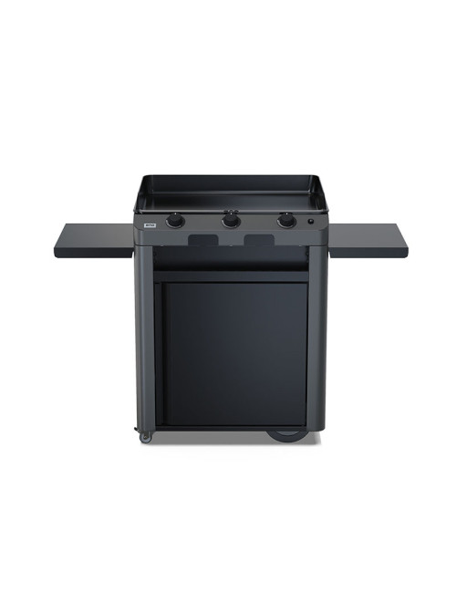 Combo plancha gaz chariot ENO Fusion 75cm 2 brûleurs - 2 coloris
