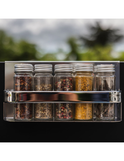 Kit ENO de 4 accessoires Crédence Modulo Félix Noir cuisine d'extérieur