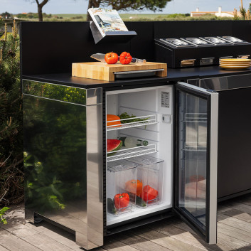 Réfrigérateur Frigo ENO 115L avec Kit Modulo cuisine d'extérieur
