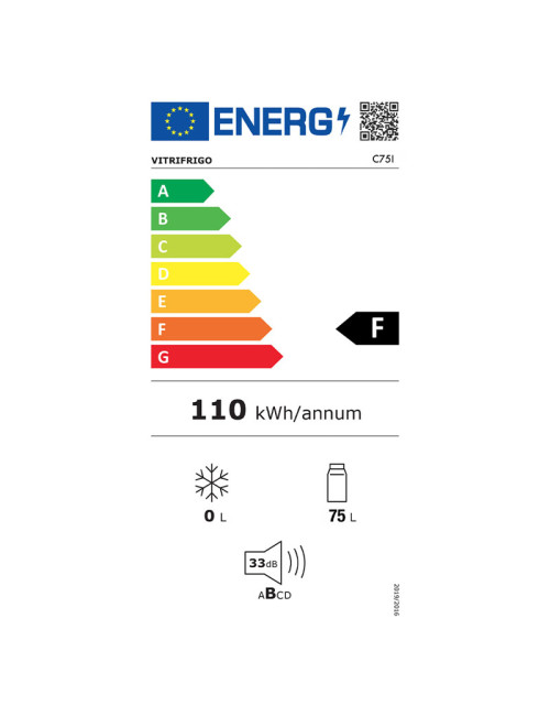 Réfrigérateur Frigo ENO 75L pour meuble Félix 120cm cuisine d'extérieur