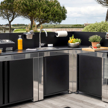Module évier ENO 80cm cuisine d'extérieur - 2 coloris