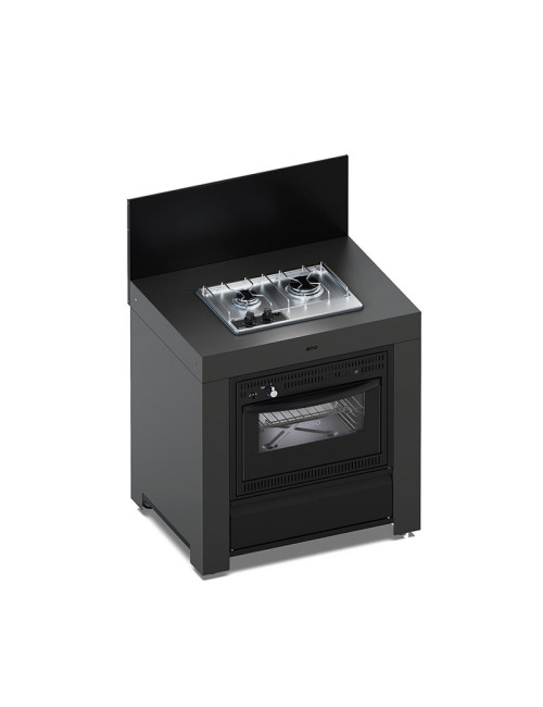 Module Combiné ENO 80cm table cuisson et four cuisine d'extérieur - 2 coloris