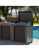 Module Plancha ENO 80cm cuisine d'extérieur - 2 coloris