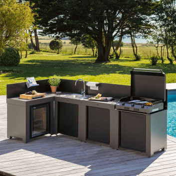 Ensemble Cuisine Comfort ENO 4 modules cuisine d'extérieur - 2 coloris