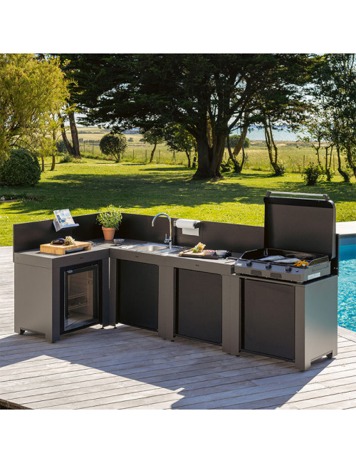 Ensemble Cuisine Comfort ENO 4 modules cuisine d'extérieur - 2 coloris