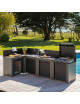 Ensemble Cuisine Comfort ENO 4 modules cuisine d'extérieur - 2 coloris