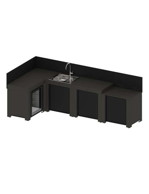 Ensemble Cuisine Comfort ENO 4 modules cuisine d'extérieur - 2 coloris