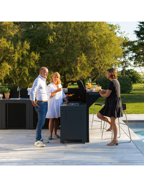 Ensemble Cuisine Deluxe ENO 6 modules cuisine d'extérieur - 2 coloris