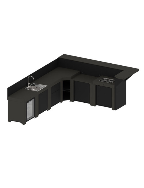 Ensemble Cuisine Deluxe ENO 6 modules cuisine d'extérieur - 2 coloris