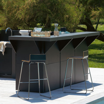 Kit comptoir ENO Modulo 80cm cuisine d'extérieur - 2 coloris