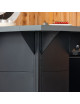Plateau et cornière d'angle ENO Modulo 35cm cuisine d'extérieur - 2 coloris