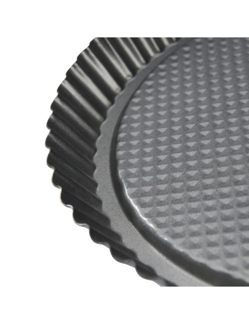 Moule rond spécial tarte aux fruits DE BUYER acier antiadhésif 28cm