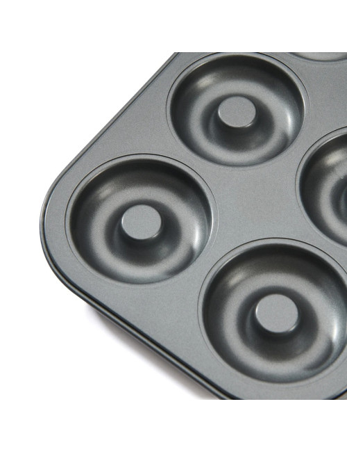 Moule plaque à 6 mini-savarins DE BUYER acier antiadhésif