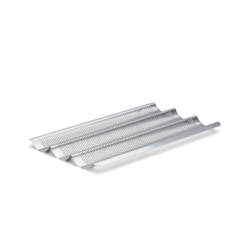 Plaque perforée DE BUYER 3 baguettes en inox