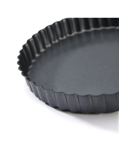Moule rond spécial tarte DE BUYER acier antiadhésif - 4 tailles