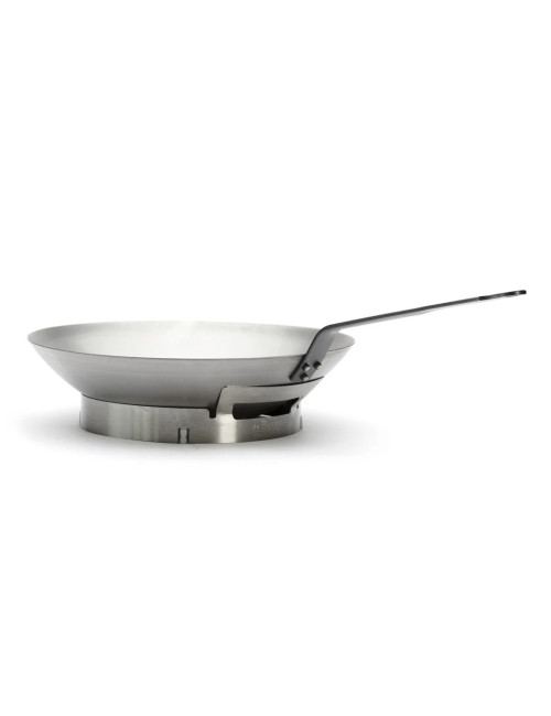 Support DE BUYER pour wok demi-sphérique en inox
