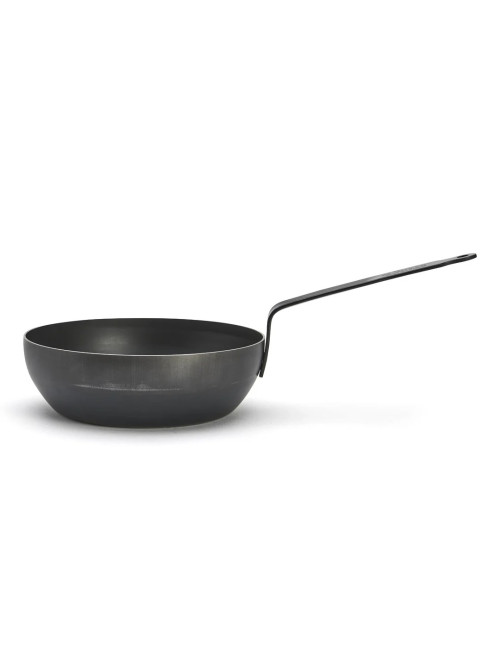 Sauteuse paysanne DE BUYER Blue Carbon en tôle d'acier - 2 tailles