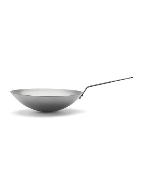 Wok DE BUYER Carbone Plus en tôle d'acier 35cm