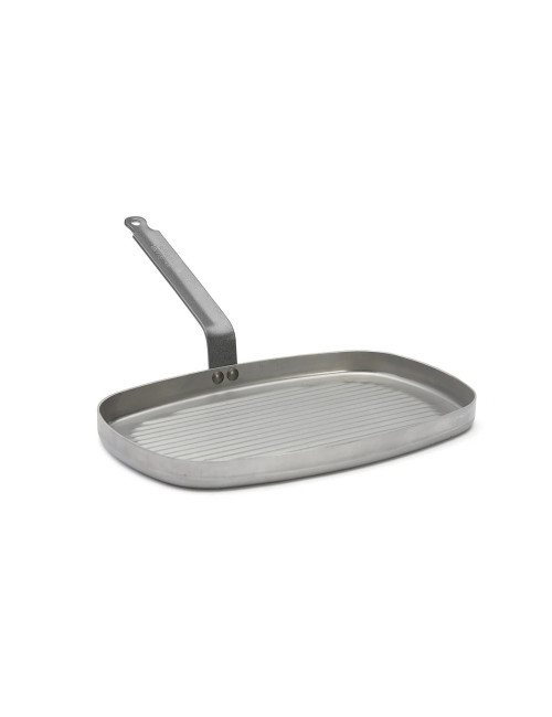 Poêle grill DE BUYER Carbone Plus en tôle d'acier
