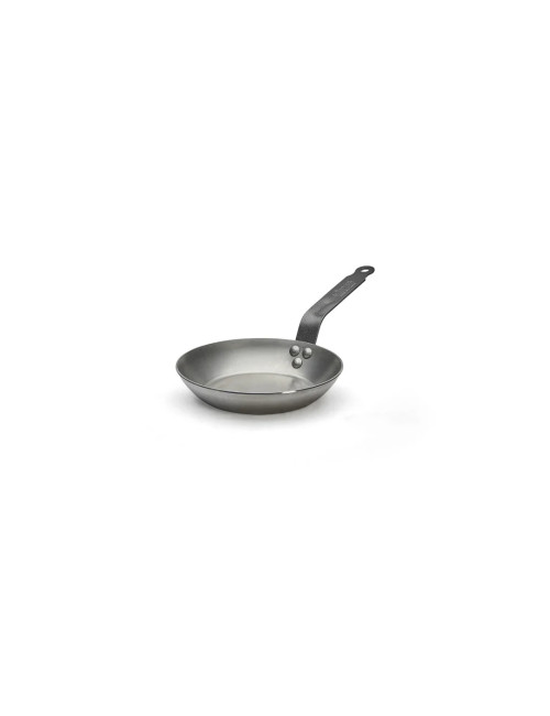 Poêle à frire DE BUYER Carbone Plus ronde en tôle d'acier - 7 tailles