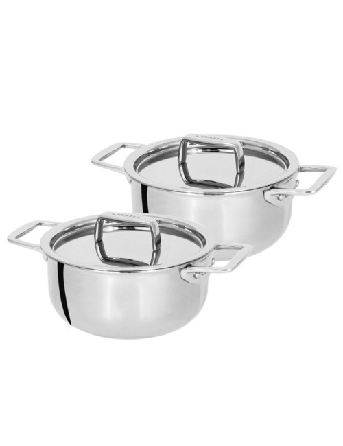 Set "Tête à tête" CRISTEL 2 faitouts Castel Pro