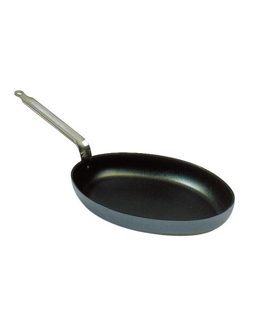 Poêle ovale antiadhérente MATFER Chef Plus en aluminium - 2 tailles