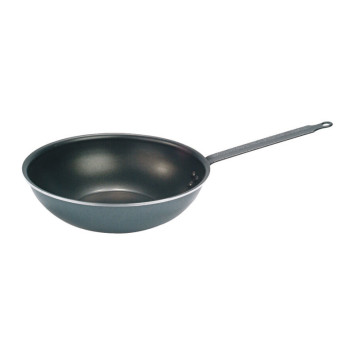 Wok antiadhérent MATFER Chef en aluminium 28cm