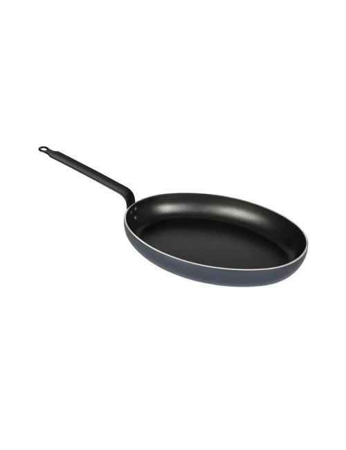 Poêle ovale antiadhérente MATFER Chef en aluminium - 2 tailles