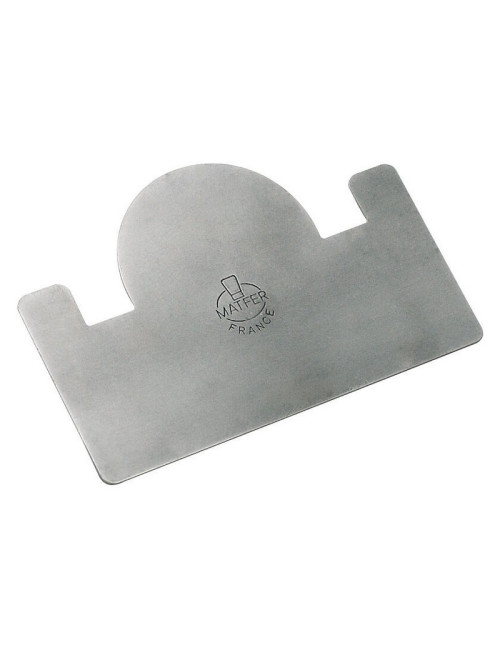 Raclette à bûche MATFER en inox 12x8cm pour gouttière 8cm