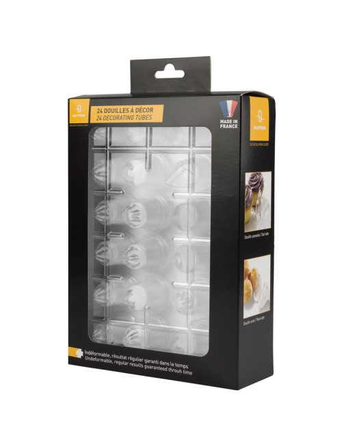 Boîte de 24 douilles MATFER Choix du Pâtissier copolyester interchangeables