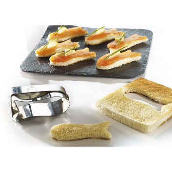 Découpoir MATFER forme poisson en inox 7.5x3cm