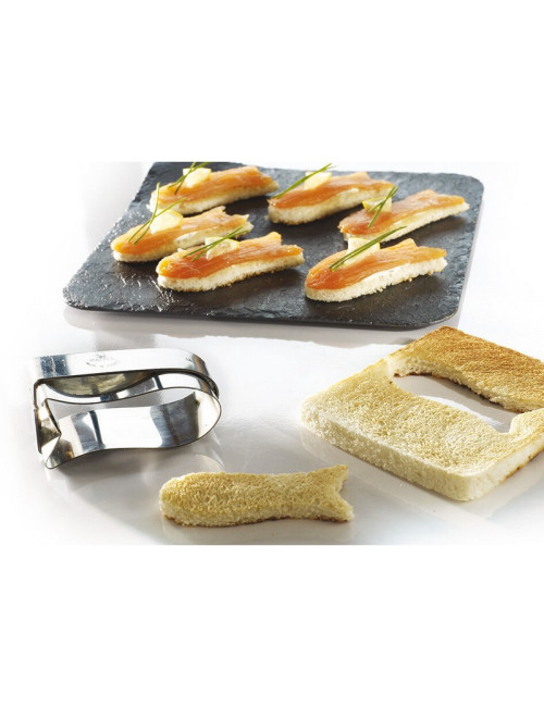 Découpoir MATFER forme poisson en inox 7.5x3cm