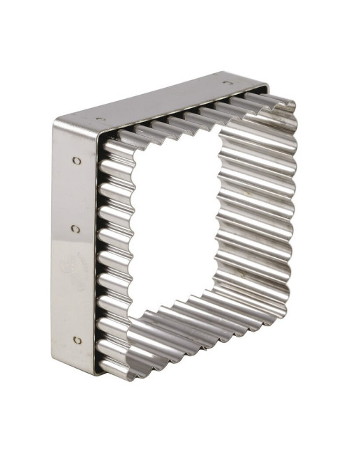 Découpoir MATFER à carré cannelé en inox 8x8cm