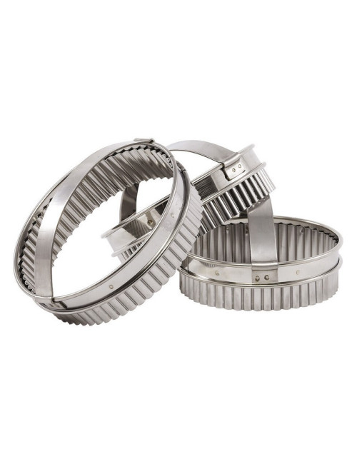 Découpoir MATFER rond cannelé en inox à poignée - 2 tailles
