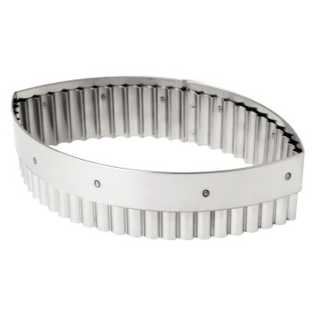 Découpoir MATFER ovale cannelé en inox 16cm