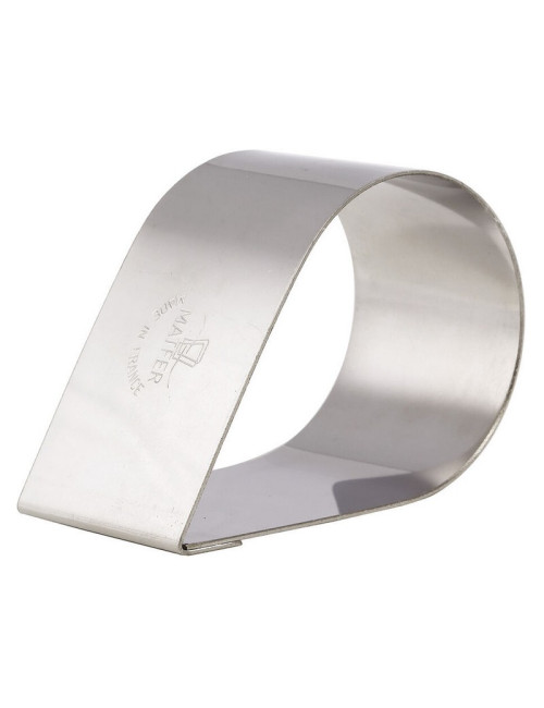 Lot de 4 nonnettes MATFER forme larme en inox 8x5x4cm