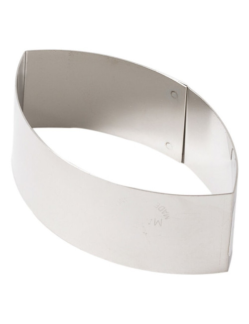 Lot de 4 nonnettes MATFER forme ovale pointu en inox 8.8x5x3cm