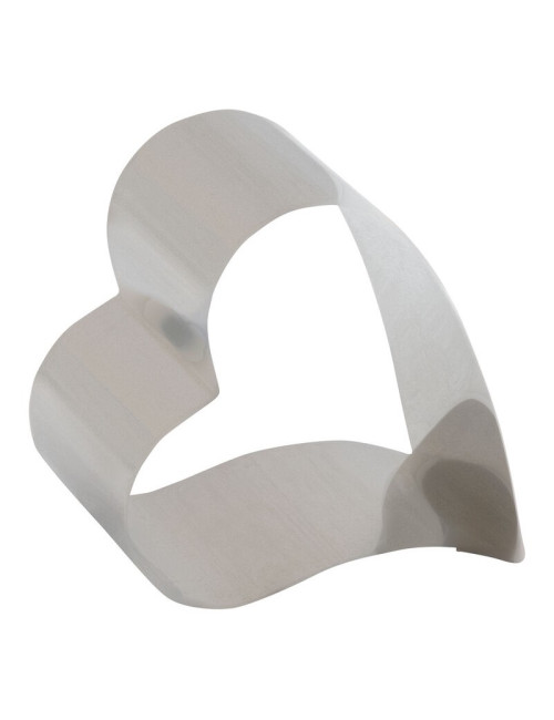 Lot de 4 nonnettes MATFER forme coeur en inox 7x6x4.5cm